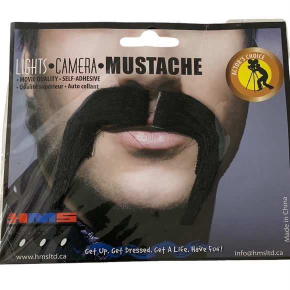 Self Adhesive Mustache Costume - Picture 5 of 8